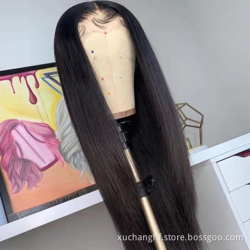 Hot Sale Transparent Lace Front Wig With Baby Hair,40 Inch Long Human Hair Wig,Cuticle Aligned Double Drawn30 Inch Hair Wig